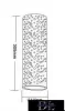 UNIVERSO Aplică de perete din ipsos 2xG9 305x115mm IP20 albă 