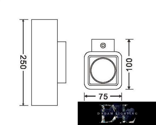 UNIVERSO Aplică de perete din ipsos 2xGU10 250x75x100mm IP20 albă