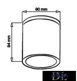 UNIVERSO Spot exterior 1xGU10 max.10w IP54 alb D90x94mm 5 ani