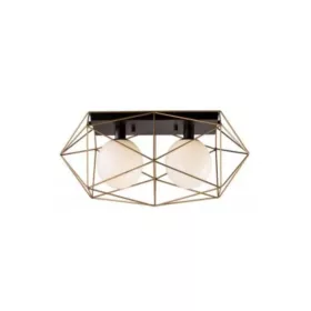 ELDLUX ELDGEOX lampă de tavan negru/auriu E27×2
