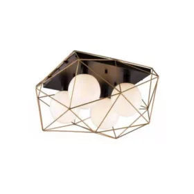 ELDLUX ELDGEOX lampă de tavan negru/auriu E27×4