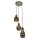 ELDLUX PEAR lampă suspendată 3×E27 negru