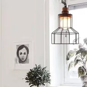 Lampa suspendată ELDLUX INKJET E27 negru