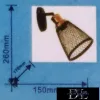 ELDLUX KETREC lampă de perete E27 negru