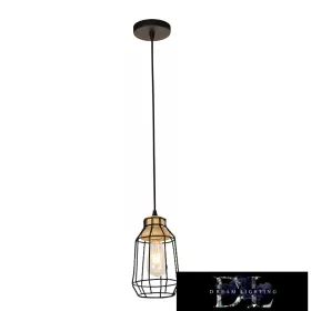 Lampa suspendată ELDLUX KETREC E27 negru