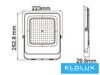 Spot LED UNIVERSO 100 W 8000 lm CCT.kap 120° IP65 negru 223x263x30 mm