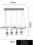 Lampa suspendată UNIVERSO 68 W 5540 lm 6500 K 750 x 1200 mm albă