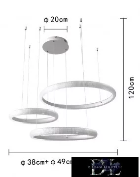 Lampa suspendată UNIVERSO 60w 4800lm 4000k IP20 alb 630+490+380mm