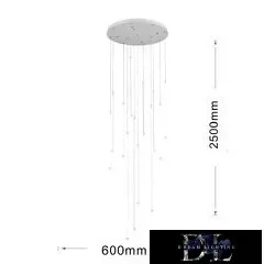 Lampa suspendată UNIVERSO COB LED 105W 8400lm 4000K ∅800x2500mm IP20 alb
