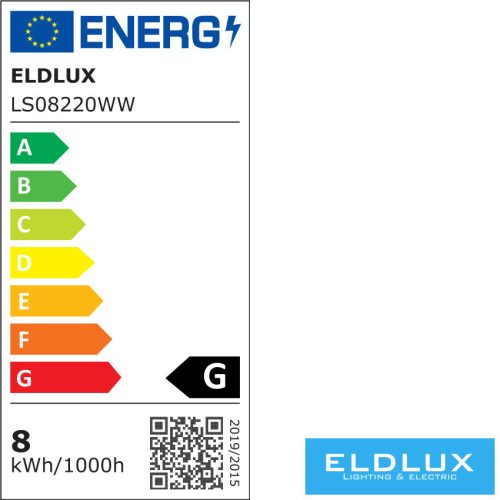 Bandă LED flexibilă ELDLUX AC:220V 2835-120D-10MM 7,6w/M 3000K IP65