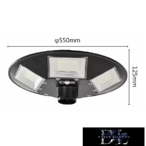 Lampă solară UFO UNIVERSO 3,2 V-15 AH 1700 lm 7000 k IP65 negru ø550x125 mm