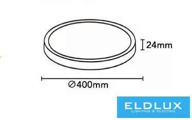 UNIVERSO Mennyezeti lámpa 32W 2350lm CCT.Kap Ra90 120° D400x24mm IP20 Famintás
