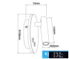 UNIVERSO Lampă de perete 8w 720lm 3000K IP54 alb 3 ani