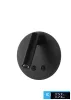 UNIVERSO Lampă de perete 8w 720lm 3000K IP54 negru 3 ani
