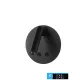 UNIVERSO Lampă de perete 8w 720lm 3000K IP54 negru 3 ani