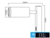 UNIVERSO Lampă de perete cu întrerupător 1xGU10 Max.35w IP20 Alb 150x160mm 5 ani