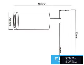 UNIVERSO Lampă de perete cu întrerupător 1xGU10 Max.35w IP20 Alb 150x160mm 5 ani