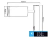 UNIVERSO Lampă de perete cu întrerupător 1xGU10 Max.35w IP20 Negru 150x160mm 5 ani