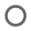 ELDLUX ELDAMARILL lampă suspendată din sticlă cristal D800 224W CCT