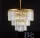 Candelabru din sticlă cristal ELDLUX ELDICICLE E14×14 D600x554mm auriu