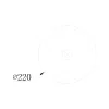 ELDLUX ELDILEN lampă de tavan din sticlă cristal Ø220 E14
