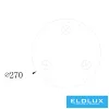ELDLUX ELDILEN lampă de tavan din sticlă cristal Ø270 E14×3