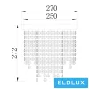 ELDLUX ELDILEN lampă de tavan din sticlă cristal Ø270 E14×3