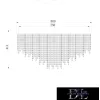 ELDLUX ELDILEN lampă de tavan din sticlă cristal Ø800 E14×17