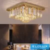 ELDLUX Lampă de tavan din sticlă cristal E14×13 D600x600x350mm Auriu