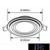 UNIVERSO Panou LED circular încastrat 12w 1100lm CCT IP20 alb