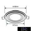 UNIVERSO Panou LED circular încastrat 6w 500lm CCT IP20 alb
