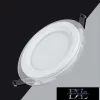 UNIVERSO Panou LED circular încastrat 9w 780lm CCT IP20 alb