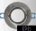 UNIVERSO Corp de iluminat încastrat 1xMR16 gri mat ∅90x20mm/∅75mm