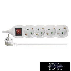   Priză multiplă EMOS (prelungitor) 4 prize 3 m 1,5 mm² comutabilă