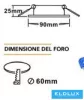 UNIVERSO Spot încastrat 1xPAR16 fără soclu IP20 Auriu D90x25mm decupaj: D60mm