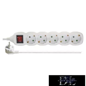   Panou de distribuție EMOS (prelungitor) 5 prize 5 m 1,5 mm² comutabil