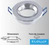 UNIVERSO Spot încastrat 1xPAR16 fără soclu IP20 Crom D86x26mm decupaj: D72mm