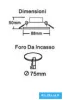 UNIVERSO Spot încastrat 1xPAR16 fără soclu IP20 Alb D88x50mm decupaj: D75mm