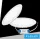UNIVERSO Panou LED circular încastrat 24w 2400lm CCT/cap. 120° IP20 Alb D300mm decupaj:D280mm 3 ani