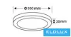 UNIVERSO Panou LED circular pentru exterior 24 W 2400 lm CCT/cap. 120° IP20 Alb D300x35mm 3 ani