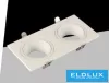 Spot încastrat UNIVERSO 1xGU10 IP20 Alb 175x88x31mm decupaj: 160x75mm 5 ani