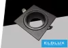 Spot încastrat UNIVERSO 1xGU10 IP20 88x88x31mm decupaj: 75X75mm negru 5 ani