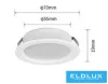 Mini spot UNIVERSO 3 W 3000 K 240 lm 120° IP20 ∅70×19 mm alb