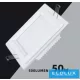 UNIVERSO Panou LED încastrat pătrat 6w 500lm CCT/cap. 120° IP20 Alb 100x100mm decupaj: 75x75mm