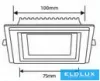 UNIVERSO Panou LED încastrat pătrat 6w 500lm CCT/cap. 120° IP20 Alb 100x100mm decupaj: 75x75mm