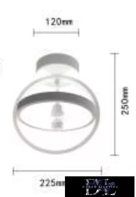 UNIVERSO Lampă de tavan 22w 1760lm 3000k IP20 alb D225x250mm