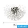 UNIVERSO Plafonieră din cristal 10xG9 Max60W IP20 crom D550mm