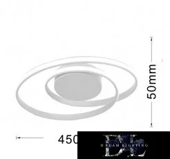 Lampă de tavan UNIVERSO 32w 2560lm 4000K IP20 alb ∅450x50mm