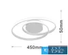 Lampă de tavan UNIVERSO 45w 3600lm CCT CU COMUTATOR IP20 alb 640x640x110mm