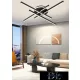 UNIVERSO Lampă de tavan 45w 3600lm 4000K IP20 negru 640x640x110mm